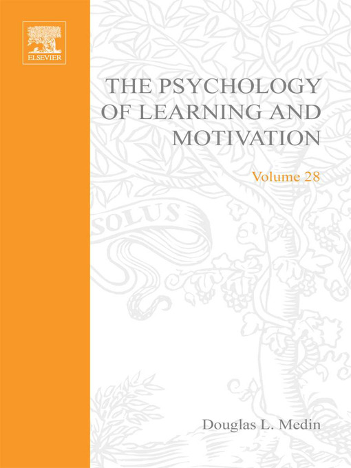Upplýsingar um Psychology of Learning and Motivation eftir Douglas L. Medin - Biðlisti